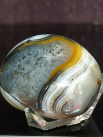Agate dendritique pierre roulée